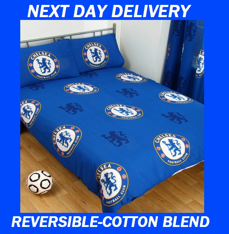 Chelsea Football Club Double Licensed Quilt Duvet Bedding Cover Sets